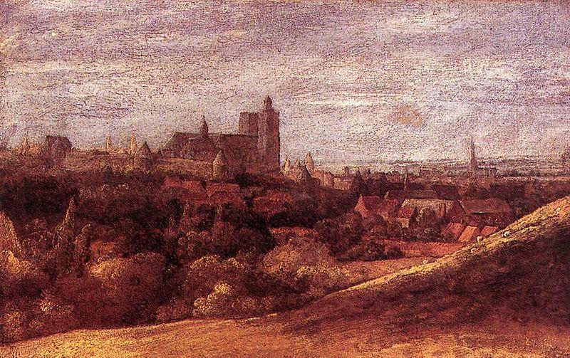 Hercules Seghers View of Brussels from the North-East china oil painting image